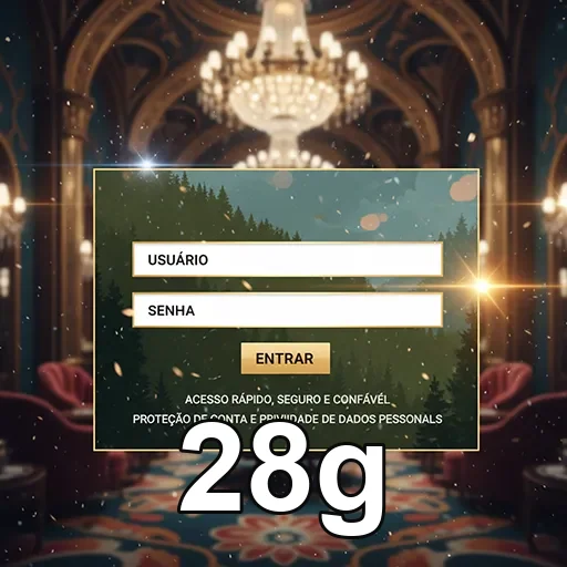 Tela do app 28g com interface simples no celular