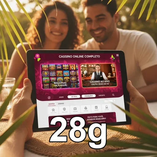 Tela do app 28g em plataforma confiável no celular