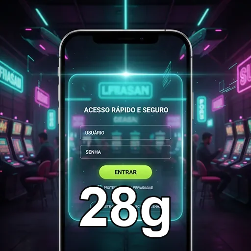 Tela mobile da 28g com navegação simples