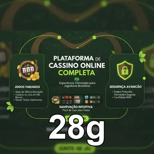 Plataforma 28g no celular com navegação simples